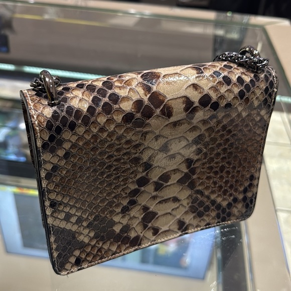 MARINA GALANTI LEATHER SNAKESKIN CROSSBODY BAG - Picture 7 of 8